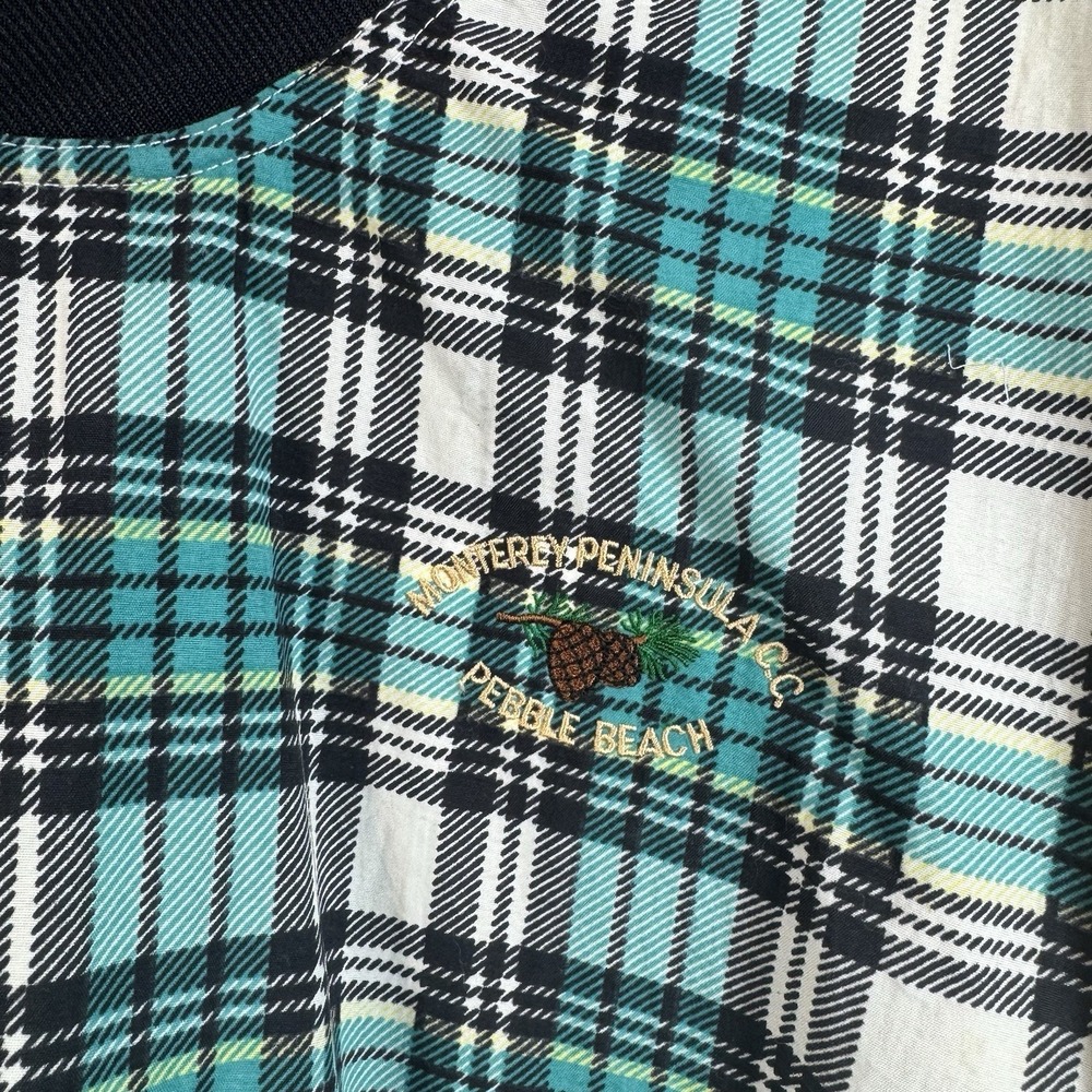 Winner Mate Golf Collection Monterey Peninsula CC Pebble Beach Pullover Plaid M - Picture 2 of 16
